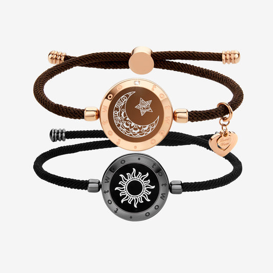 Sun & Moon Touch Bracelets with Milan Rope