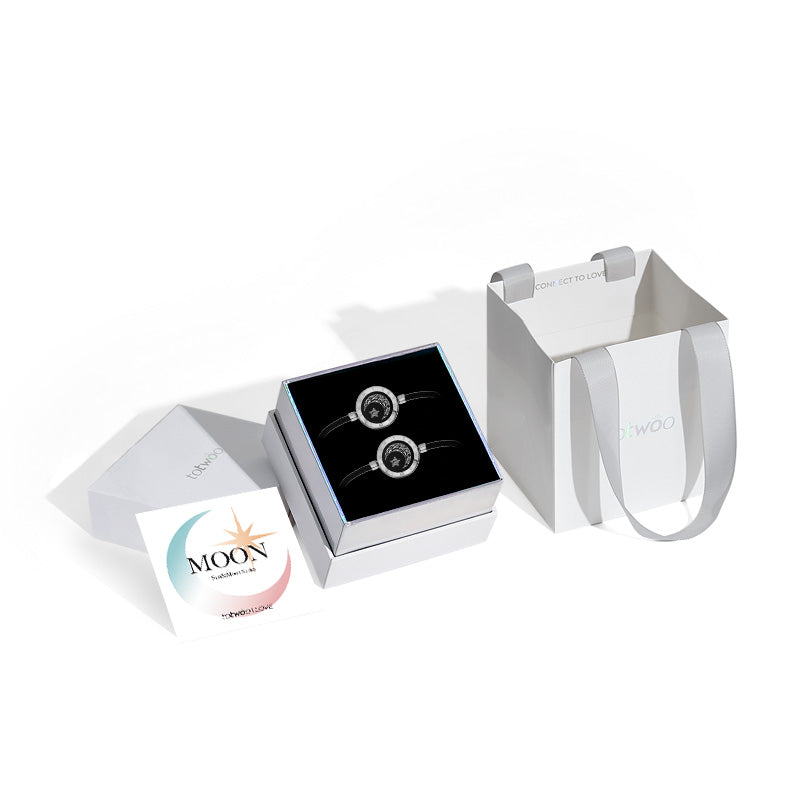 Moon & Star Touch Bracelets with Milan Rope