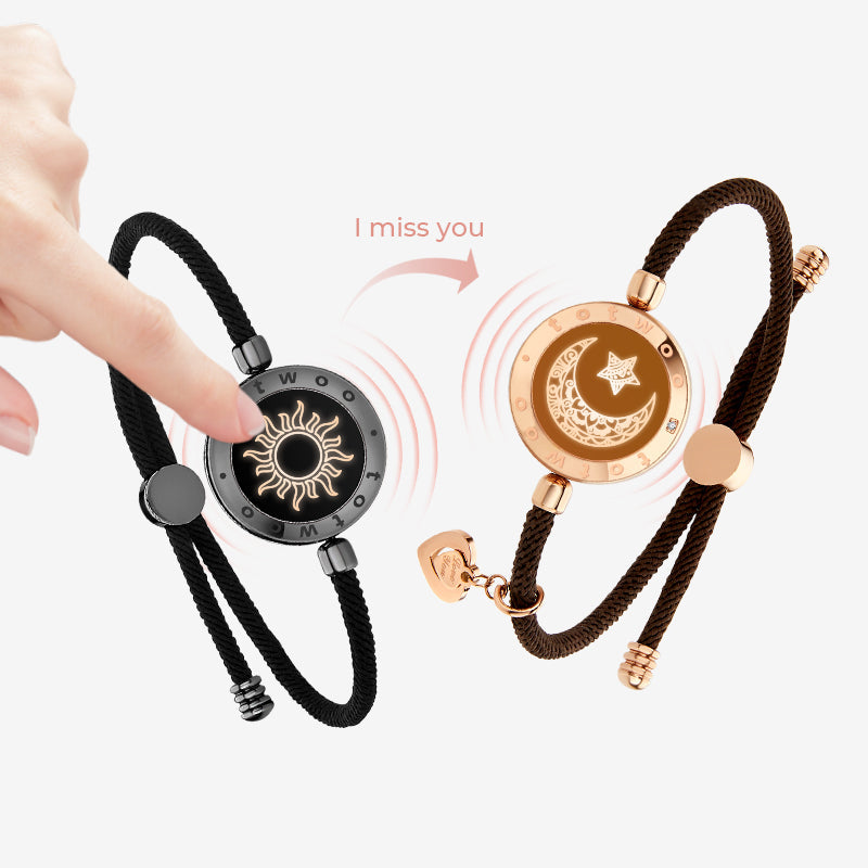 Sun & Moon Touch Bracelets with Milan Rope