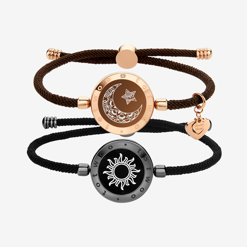 Sun & Moon Touch Bracelets with Milan Rope