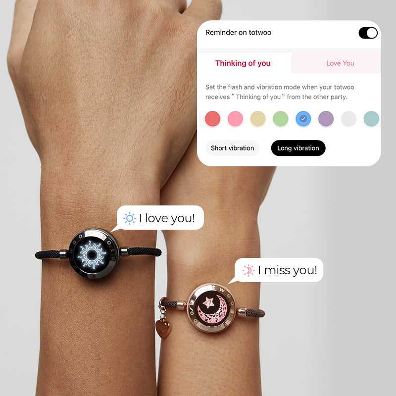 Sun & Moon Touch Bracelets with Milan Rope