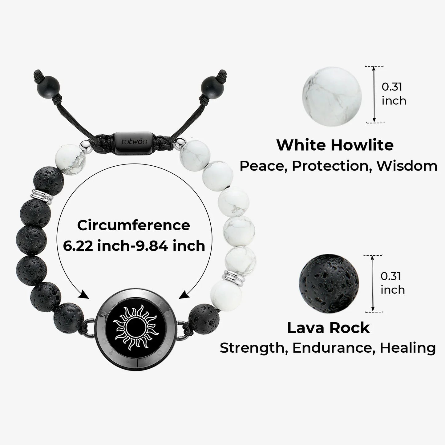 Sun & Moon Touch Bracelets with Phantasmal Beads